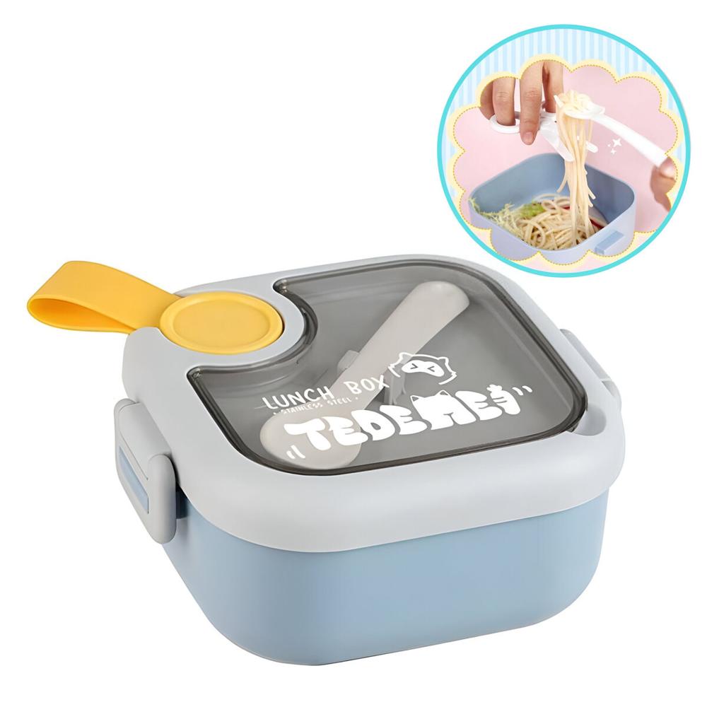 Set De Táper Portátil Para Niños Celeste 29CL10