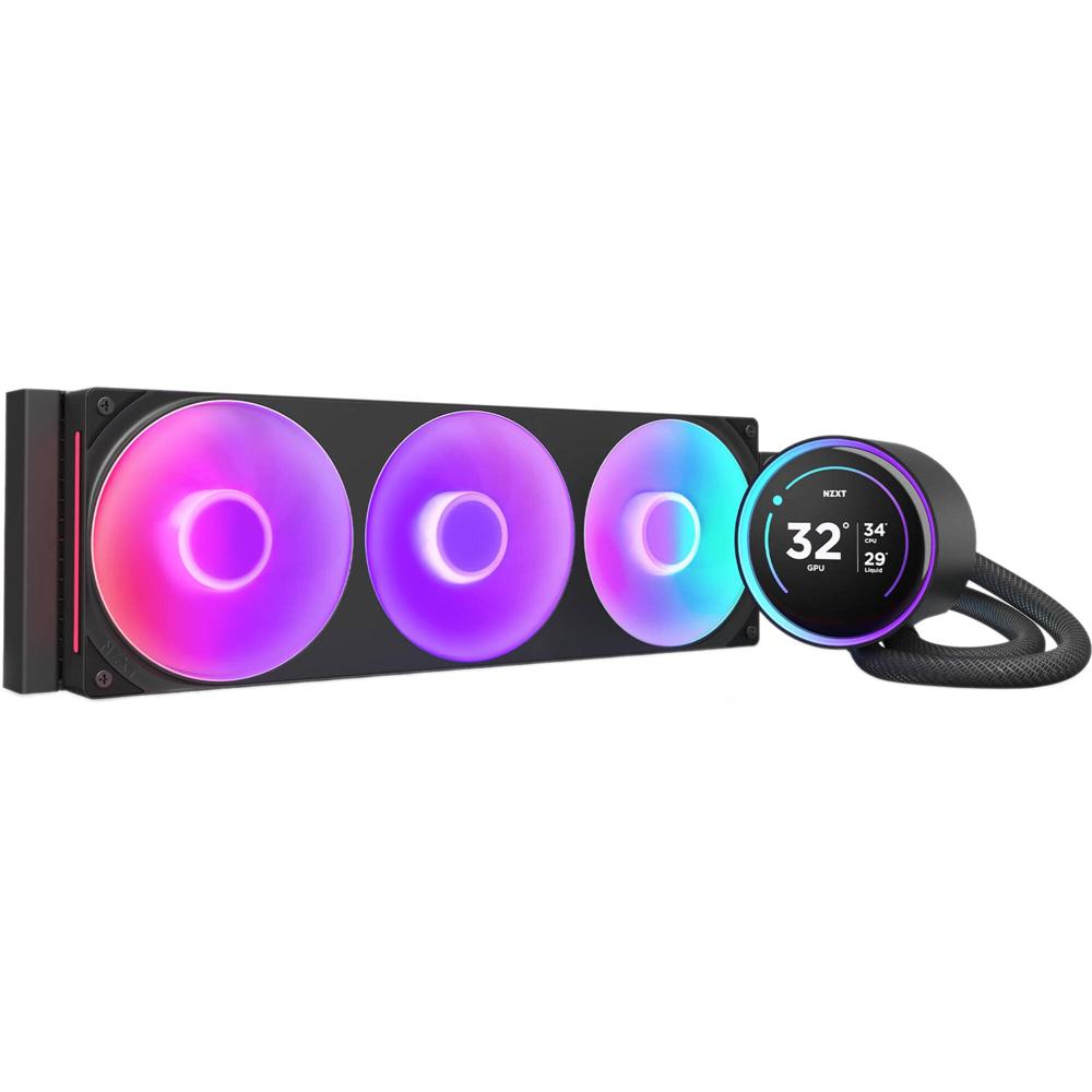 NZXT Kraken Elite 360mm Refrigeración Líquida Todo en Uno RGB - Radiador de Aluminio, Pa