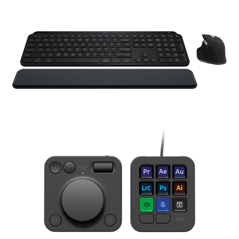 Logitech MX Creative Console Master Kit - Consola de Streaming para macOS/Windows, 9 Boton