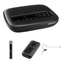 Shure MXW neXt 2 Sistema Inalámbrico para Aulas con Micrófonos de Mano y de Diadema (1.9