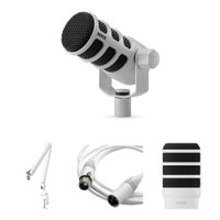 RODE PodMic Micrófono Dinámico XLR para Podcasting con Brazo Profesional PSA1+ y Cable X