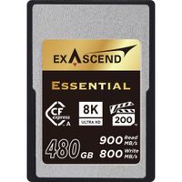 Exascend Tarjeta de Memoria CFexpress Type A 480GB Essential Series - 900 MB/s Lectura, 80