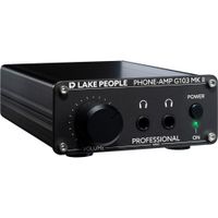 Lake People G103-S MKII Amplificador de Auriculares 2 Canales, Soporta Auriculares de 8 a