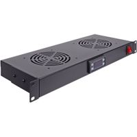 Video Mount Products Kit de Ventilador de Enfriamiento Controlado por Temperatura 1 RU - C