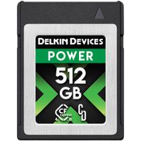 Delkin Devices CFexpress Type B 512GB POWER 4.0 - 3650 MB/s Lectura, 3240 MB/s Escritura,