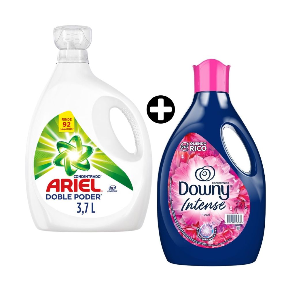 COMBO: Detergente Liquido Ariel Doble Poder 3.7L +