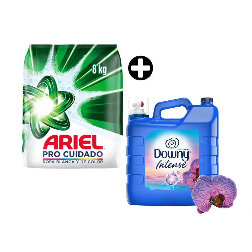 COMBO: Detergente en Polvo Ariel Pro Cuidado 8kg +