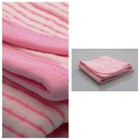 Manta Moms Cottons Rayas Rosa