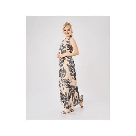 VESTIDO PLAYA MUJER ARENA M Beige