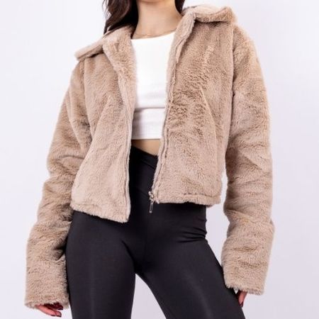 ABRIGO VELVET PARA MUJER S Beige