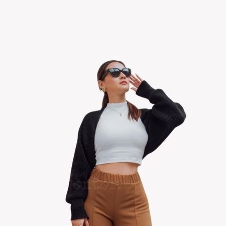 MANGAS ARIANNA  MUJER S Negro