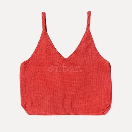 CROP LAURA MUJER SIN MANGA S Naranja Oscuro
