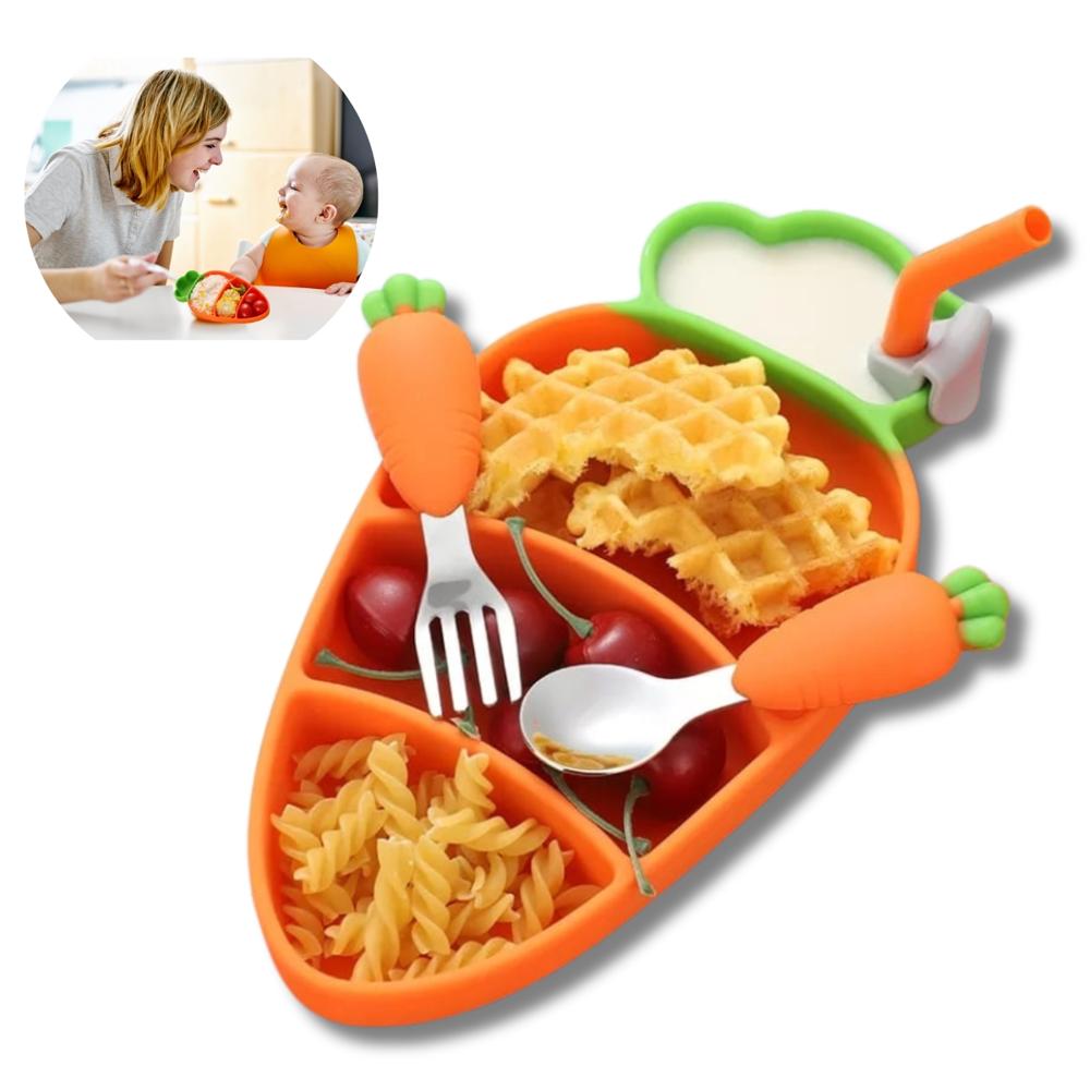 Set De Plato Zanahoria Para Bebés 200010