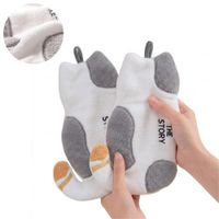 Set de 2 Secadores de Mano Absorbente Diseño Gato Gris 574SG03