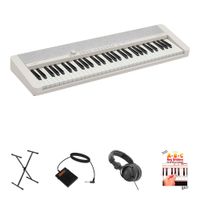 Casio Piano Digital CT-S1 61 Teclas con Soporte, Pedal de Sostenido y Auriculares