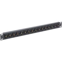 My Custom Shop Patch Panel 16 Puertos 75-Ohm 12G-SDI BNC (1 RU) - Conectores Canare, DiseÃ