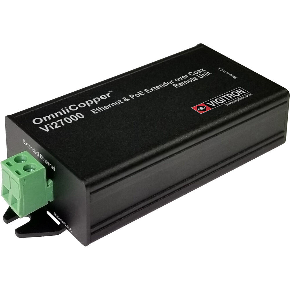 Vigitron Transmisor PoE OmniiCopper Vi27000 1-Port Ethernet 10/100 Mb/s, 36W, 3000' de Alc