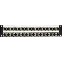 My Custom Shop Panel de Conexiones XLR Masculino de 32 Puertos Neutrik NC3MD-L-1 con Barra