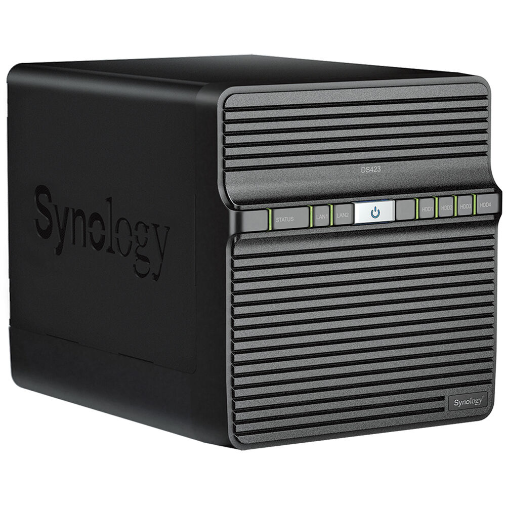 Synology DiskStation DS423 NAS 4-Bay con Realtek RTD1619B Quad-Core, 2GB DDR4 RAM, 2x Giga