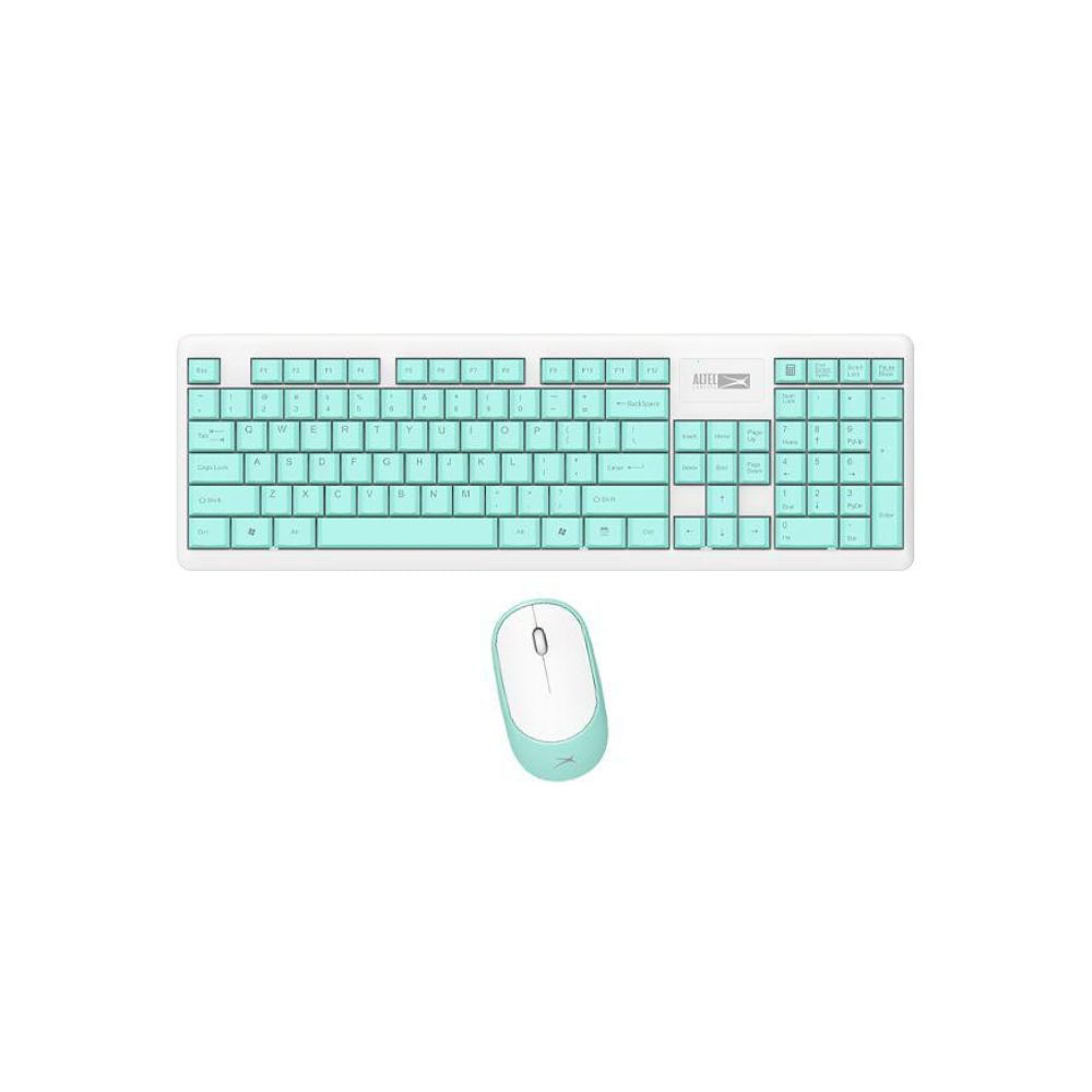 Combo Inalámbrico Altec ALBC6314 Teclado y Mouse USB - Celeste