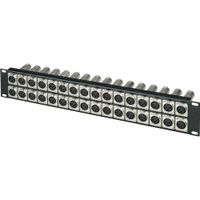 My Custom Shop Patch Panel XLR Feedthrough 2 RU con 32 Conectores XLR Hembras en Frontal y