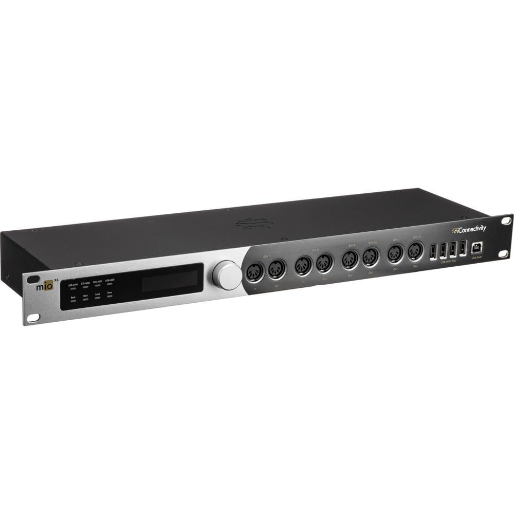 iConnectivity mioXL Interfaz MIDI Ethernet de 22 Puertos - 8 Entradas DIN, 12 Salidas DIN,