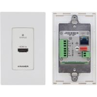 Kramer Transmisor HDMI-over-HDBaseT 1-Gang WP-789T con PoE/RS-232/IR - Soporta UHD 4K60 ha