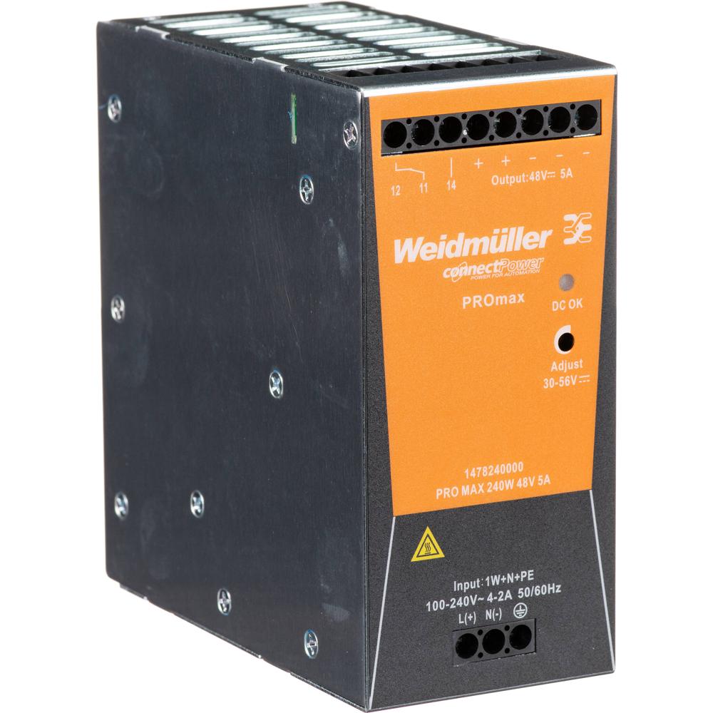 Axis Communications PS56 Fuente de Poder DIN 240W para Switch PoE T8504-R, 100-240 VAC, Di