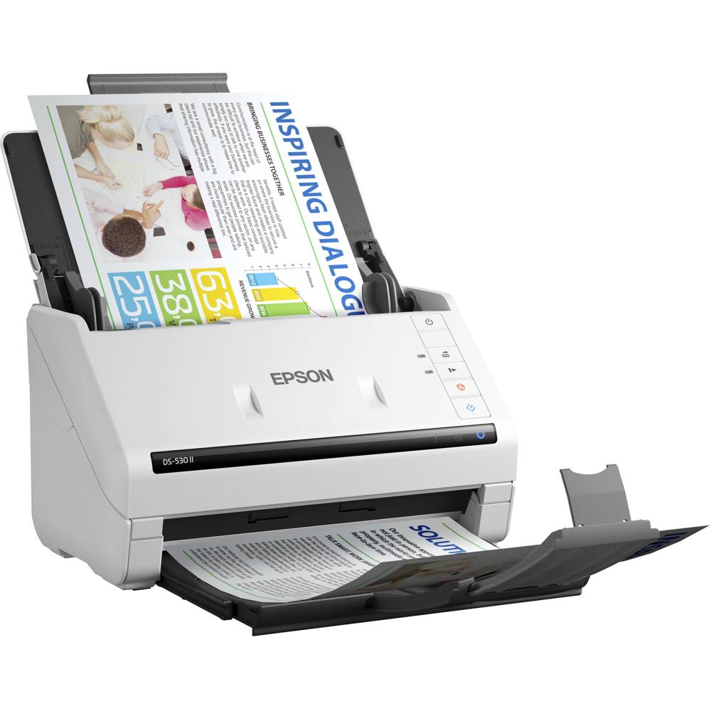 Epson Escáner de Documentos DS-530 II Color Dúplex 600 dpi, 50 Hojas ADF, 35 ppm