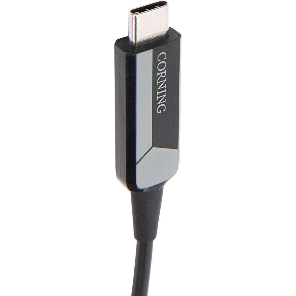 Corning Cable Óptico Thunderbolt 3 de 15 m - 40 Gb/s, Conectores USB-C Macho, Diseño Dur