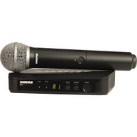 Shure BLX24 PG58 Sistema Inalámbrico de Micrófono de Mano con Cápsula PG58, 123 Frecuen