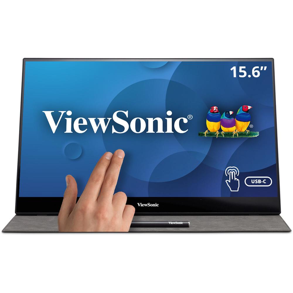 ViewSonic Monitor Portátil TD1655 15.6"" IPS Multi-Touch 1920 x 1080 Full HD