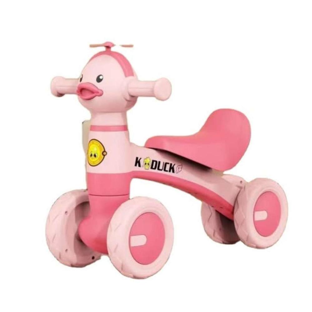 Triciclo Para Niños Infantil Música 4 llantas Patito Rosa