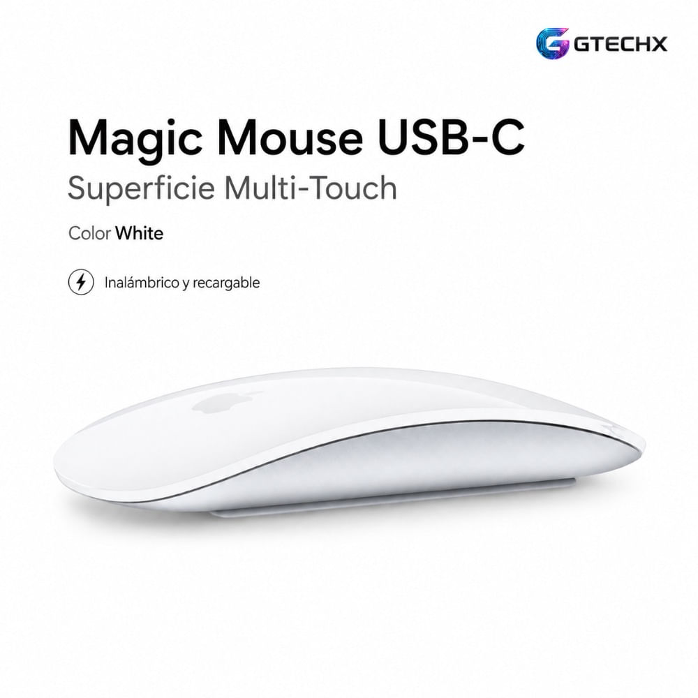 Mouse Apple Magic Mouse Superficie Multi Touch USB-C White