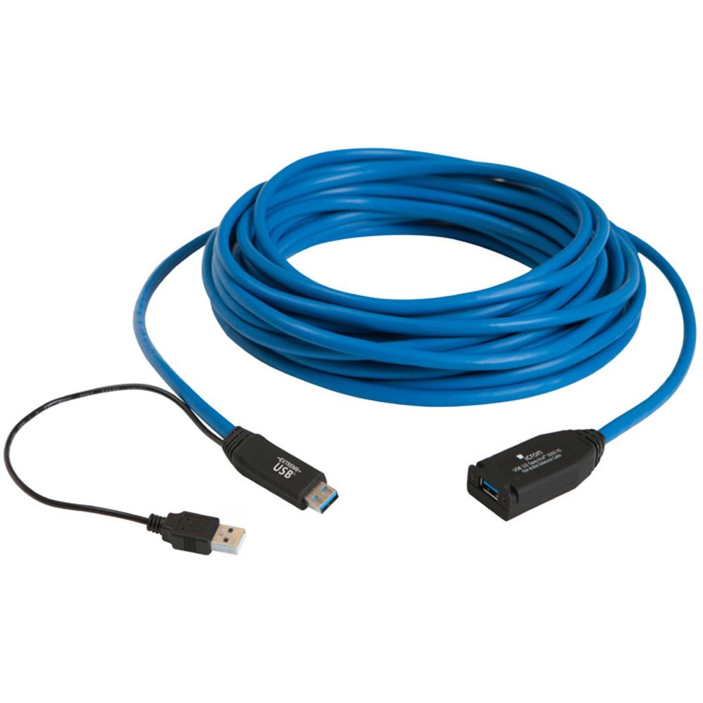 Icron Cable de Extensión Activo USB 3.0 de 1 Puerto - 49.2' - Soporta hasta 5 Gb/s - Cone