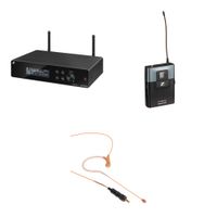 Sennheiser XSW2 Sistema Inalámbrico de Micrófono de Diadema Omni Senal UEM-155-35H (Beig