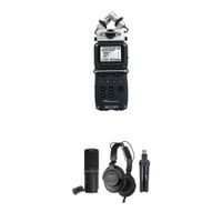 Zoom H5 Podcast Mic Kit - Grabadora Profesional con Micrófono ZDM-1, Auriculares ZHP-1 y