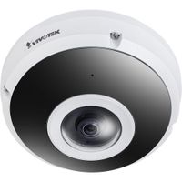 Vivotek FE9380-HV Cámara Fisheye Dome 5MP para Exterior con Visión Nocturna, IP66, IK10