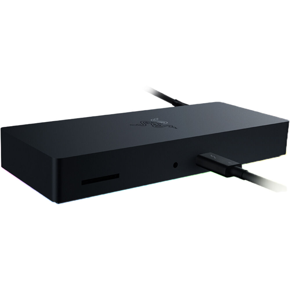 Razer Thunderbolt 4 Dock Chroma - Dock de conexión con 4 puertos Thunderbolt 4, soporte p
