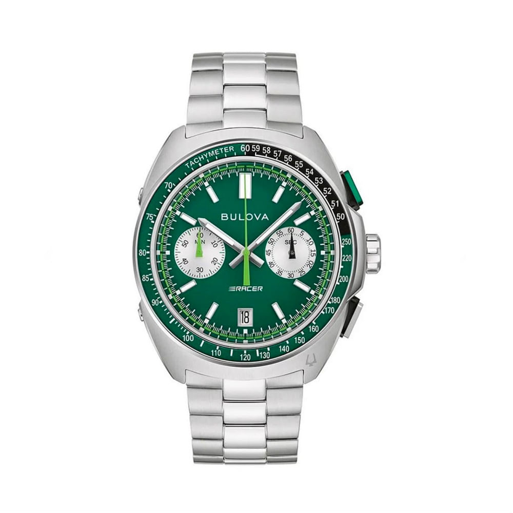 RELOJ BULOVA RACING CRONOGRAFO CARTULA VERDE
