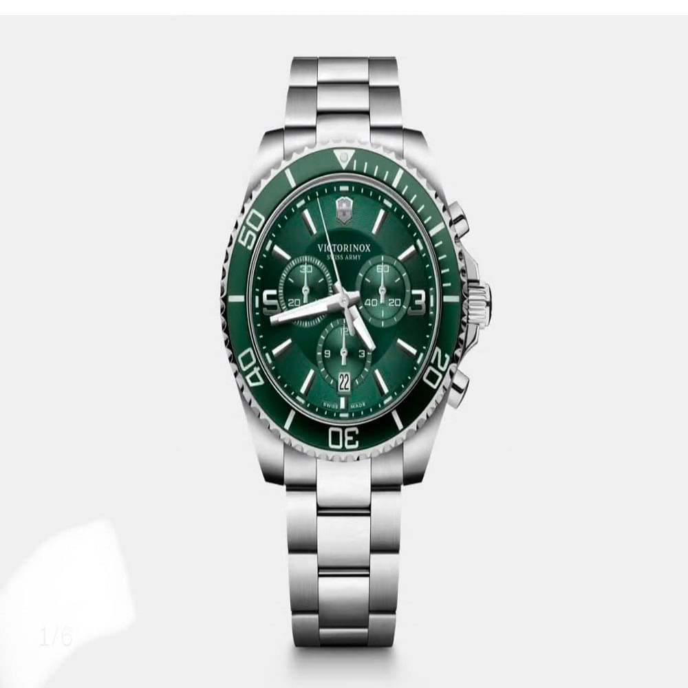 RELOJ VICTORINOX MAVERICK CRONOGRAFO CARATULA VERDE