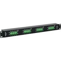 TASCAM BO-32DE Rackmount 32-Channel DB25 a Euroblock I/O Adapter con 16 Euroblock y 4 DB25