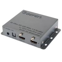 Gefen UHD 4K 600 MHz 1:2 Scaler con EDID Detective y De-Embedder de Audio - Soporta hasta
