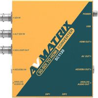 AVMATRIX Conversor 3G-SDI a HDMI SC1120 con Escalado AV, Soporta Resoluciones hasta 1080p