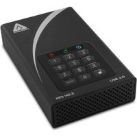 Apricorn Aegis Padlock DT 2TB Disco Duro Externo con Cifrado FIPS 140-2, Interfaz USB 3.2
