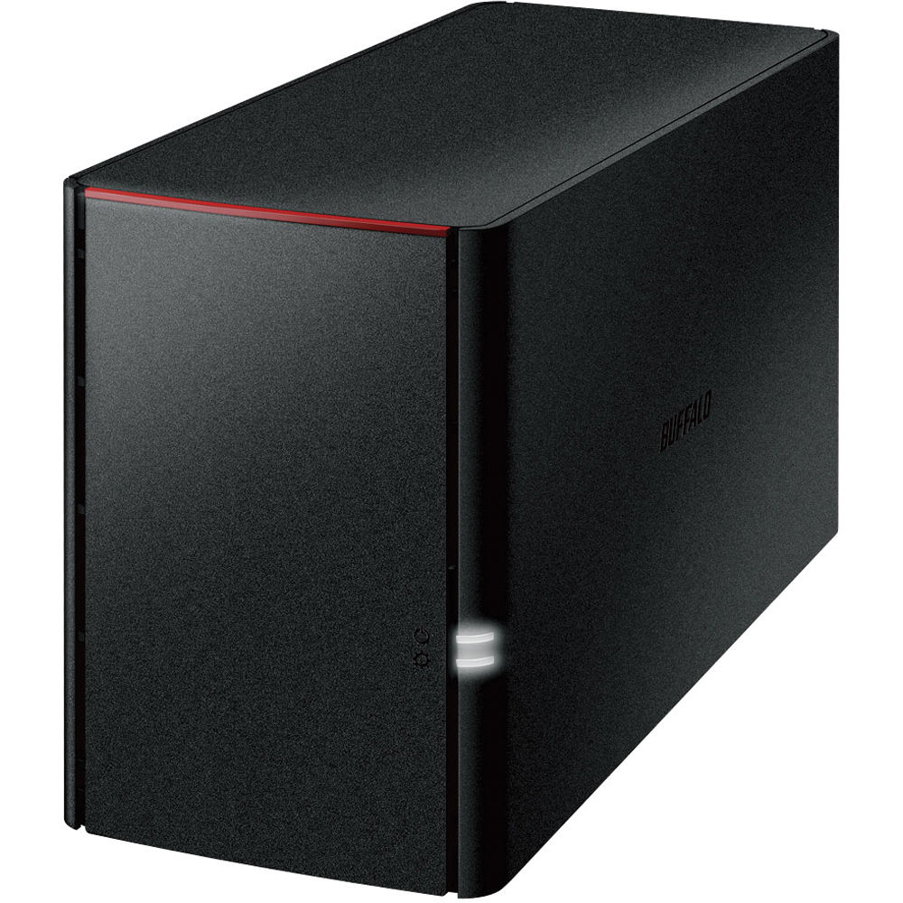 Buffalo LinkStation 220 NAS Server 8TB (2 x 4TB) - RAID 0/1/JBOD, Gigabit Ethernet, USB 2.