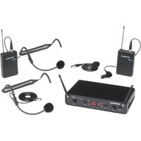 Samson Sistema Inalámbrico de Micrófono Dual-Channel Concert 288 con 2 Micrófonos de Di