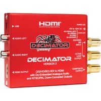 DECIMATOR 2 Convertidor 3G/HD/SD-SDI a HDMI con Escalador NTSC/PAL y Salidas de Audio Anal