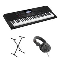 Casio Teclado Portátil CT-X700 61 Teclas Sensibles al Tacto con Soporte KSPL-1X y Auricul