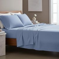 Juego de sabanas algodón pima interiotex 180 hilos King color Azul Palacio